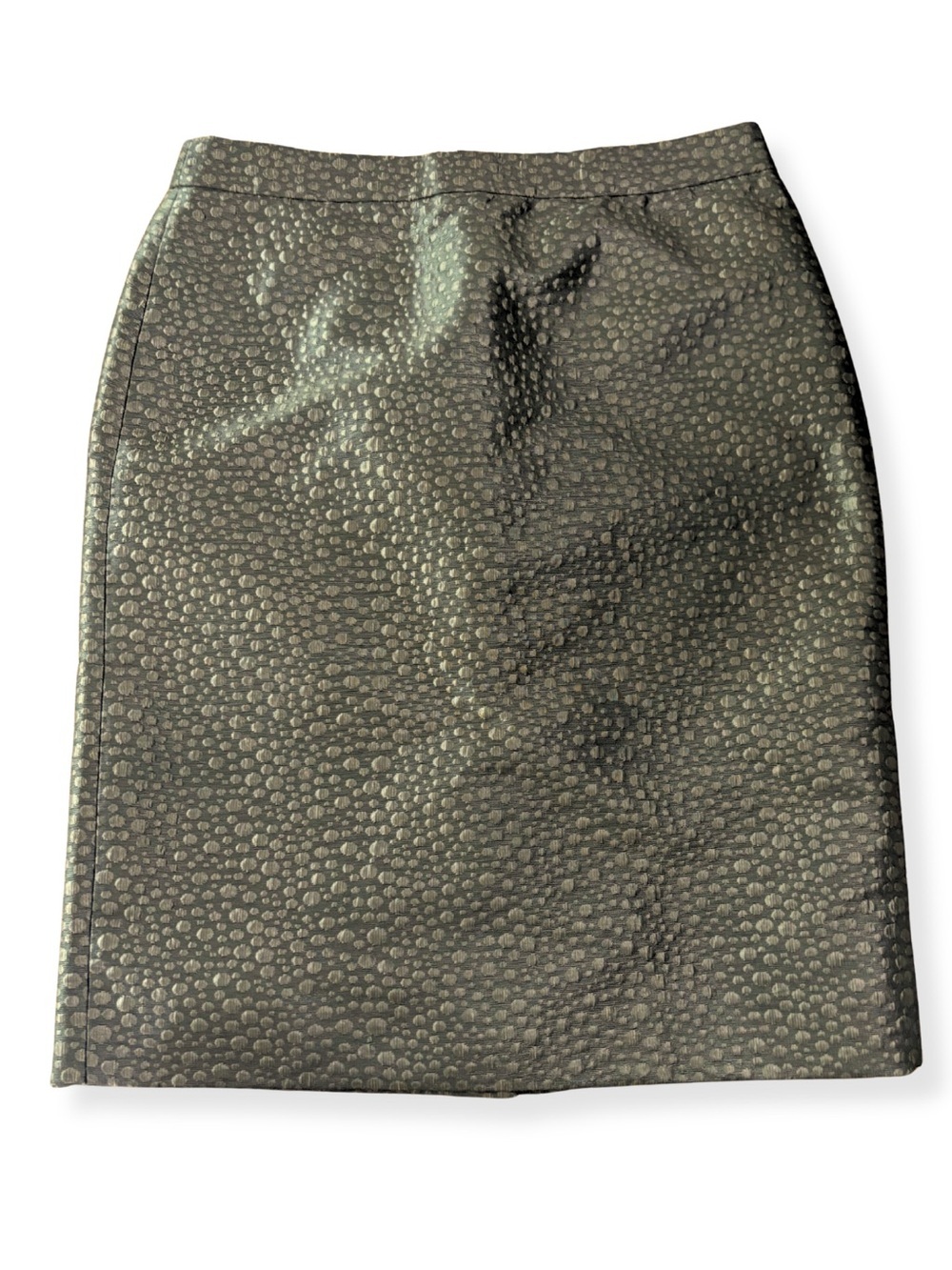 J. Crew Textured Pencil Skirt Size 6 Brown Bronze Jacquard Lined Career Office